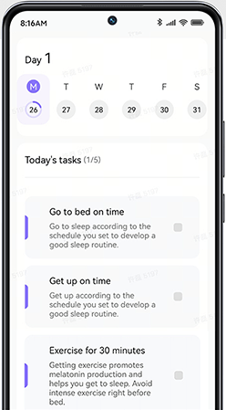Plan poprawy jakości snu