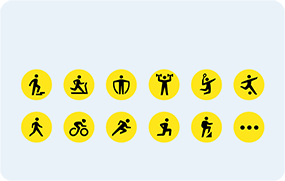 Więcej niż 140 różnych trybów treningowych