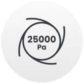Potężna siła ssania 25 000 Pa
