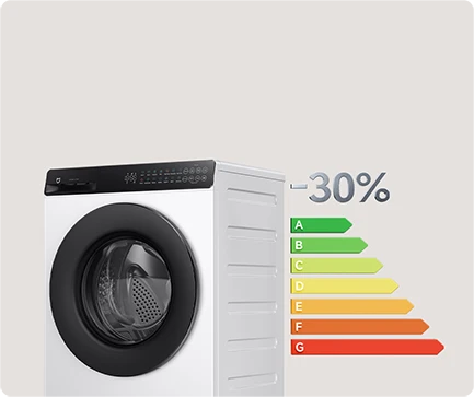 Pralka Mijia 8 kg z oznaczeniem oszczędności energii do 30%
