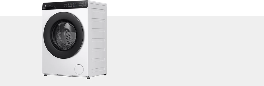 Widok z przodu i boku urządzenia Mijia Front Load Washer 8kg