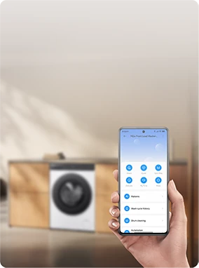 Sterowanie pralką Mijia 8 kg za pomocą aplikacji na smartfonie