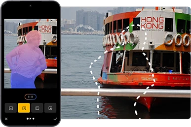 Prom edytowany w aplikacji do usuwania obiektów ze zdjęć w smartfonie Xiaomi