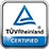 Logo TÜV Rheinland Certified potwierdzające certyfikację ekranu smartfona Xiaomi
