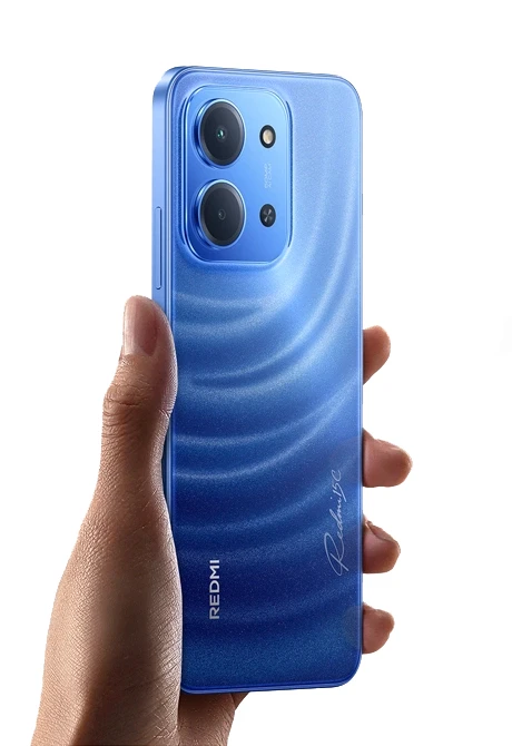 Smartfon Redmi 15C z otwartą aplikacją Google Lens, wyszukiwanie produktu po zdjęciu kapelusza.