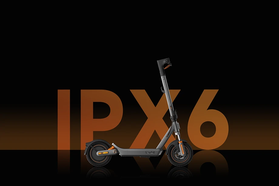 Xiaomi Electric Scooter 6 Max na tle grafiki IPX6