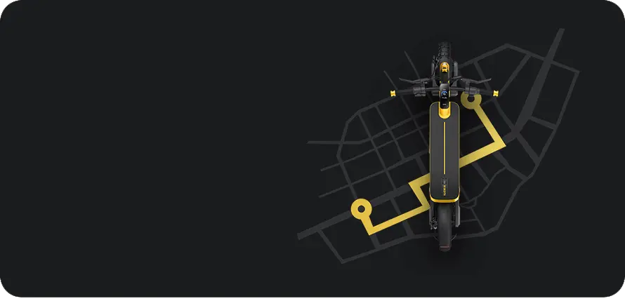 Xiaomi Scooter 6 Ultra z wizualizacją trasy przejazdu na mapie