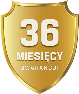 36 miesięcy gwarancji