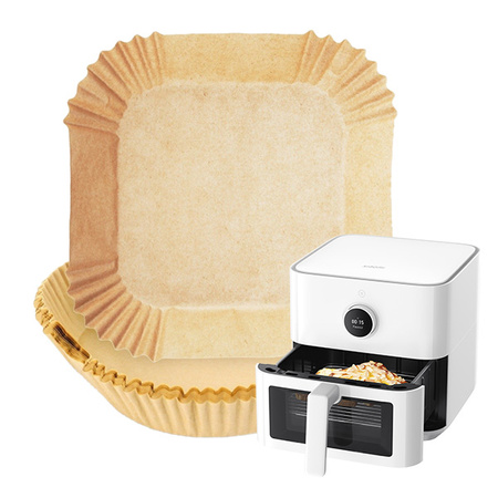 Wkłady papierowe do frytkownicy Air Fryer 100 sztuk 21 cm / 4,5 cm