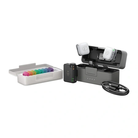 System mikrofonów bezprzewodowych DJI Mic Mini 2 (2 TX + 1 RX + Etui ładujące)