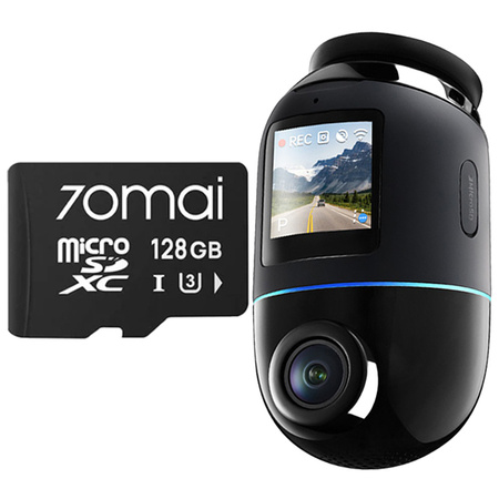 Kamera samochodowa 70MAI X800 Dash Cam 4K Omni Starvis 2 Black & Grey + 70 MAI microSD 128GB