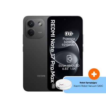 Smartfon Xiaomi Redmi Note 17 Pro Max 5G 8+512GB Black