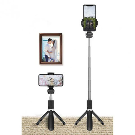 Tech-Protect L01S Wirlless Selfie stick Tripod Black