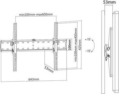 Uchwyt Płaski do Telewizora Xiaomi TV 32 43 50 55 65 75
