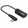 Adapter Audio Baseus L45 USB Type-C do Jack 3,5mm + USB-C czarny