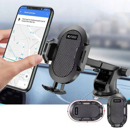Uchwyt na telefon Tech-Protect mocowany na deskę rozdzielczą / szybę / biurko