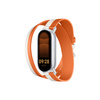 Pasek Xiaomi Dual-tone Leather Strap White and Orange
