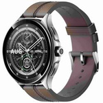 Zegarek Smartwatch Xiaomi Watch 2 Pro Srebrny z paskiem skórzanym