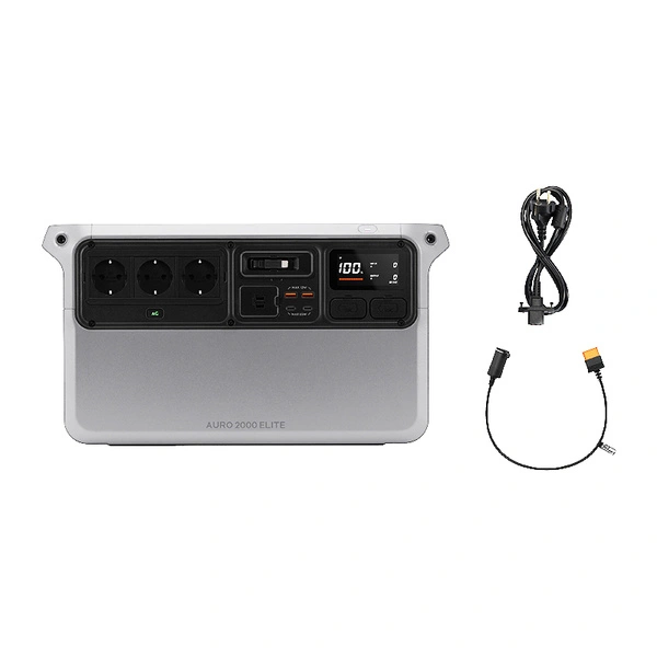 Mobilna stacja zasilania DJI Power Auro 2000 Elite 2016 Wh z przednim panelem złączy i kablem USB-C