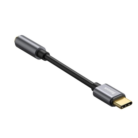 Adapter Audio Baseus L54 USB Type-C do Jack 3,5mm szary