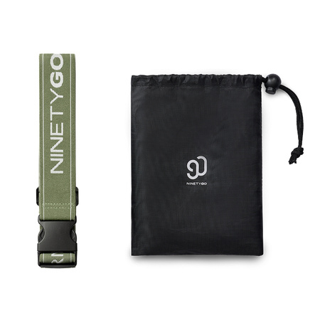 Pas zabezpieczający do walizki NINETYGO Zielony