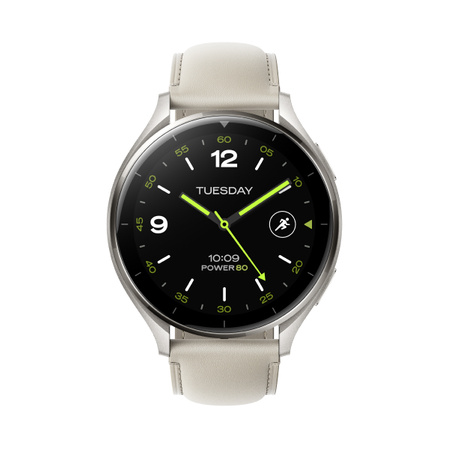 Zegarek Smartwatch Xiaomi Watch 2 Titan Gray ze skórzanym paskiem