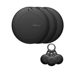 Lokalizator MILI MiTag Apple iOS czarny + czarne etui 3szt