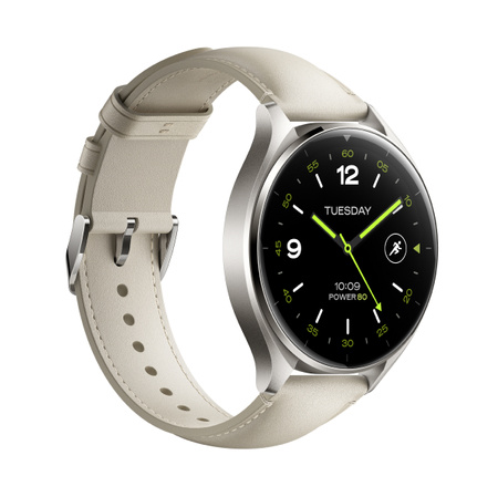 Zegarek Smartwatch Xiaomi Watch 2 Titan Gray ze skórzanym paskiem