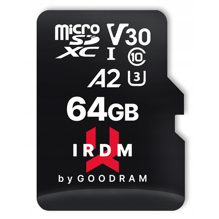 Karta pamięci IRDM M2AA 64GB Micro SD UHS I Class 10