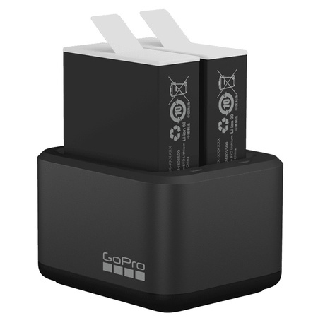 2szt Bateria + Ładowarka Podwójna Zimowa Rechargeable Battery Enduro GoPro HERO12/11/10/9