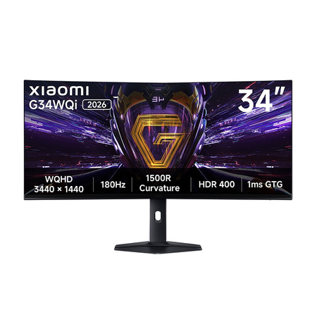 Monitor dla Graczy Xiaomi Curved Gaming Monitor G34WQi 2026