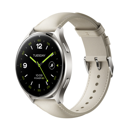 Zegarek Smartwatch Xiaomi Watch 2 Titan Gray ze skórzanym paskiem