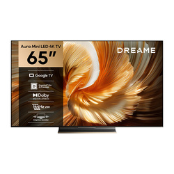 Telewizor DREAME 65S100 65" Mini LED + Robot sprzątający z mopem Dreame L10s Ultra Gen2 Biały