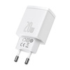 Ładowarka USB Baseus Compact 2 porty USB+Type-C 20W White