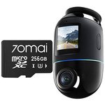 Kamera samochodowa 70mai 4K Omni X800 Black + karta 70mai SD 256GB